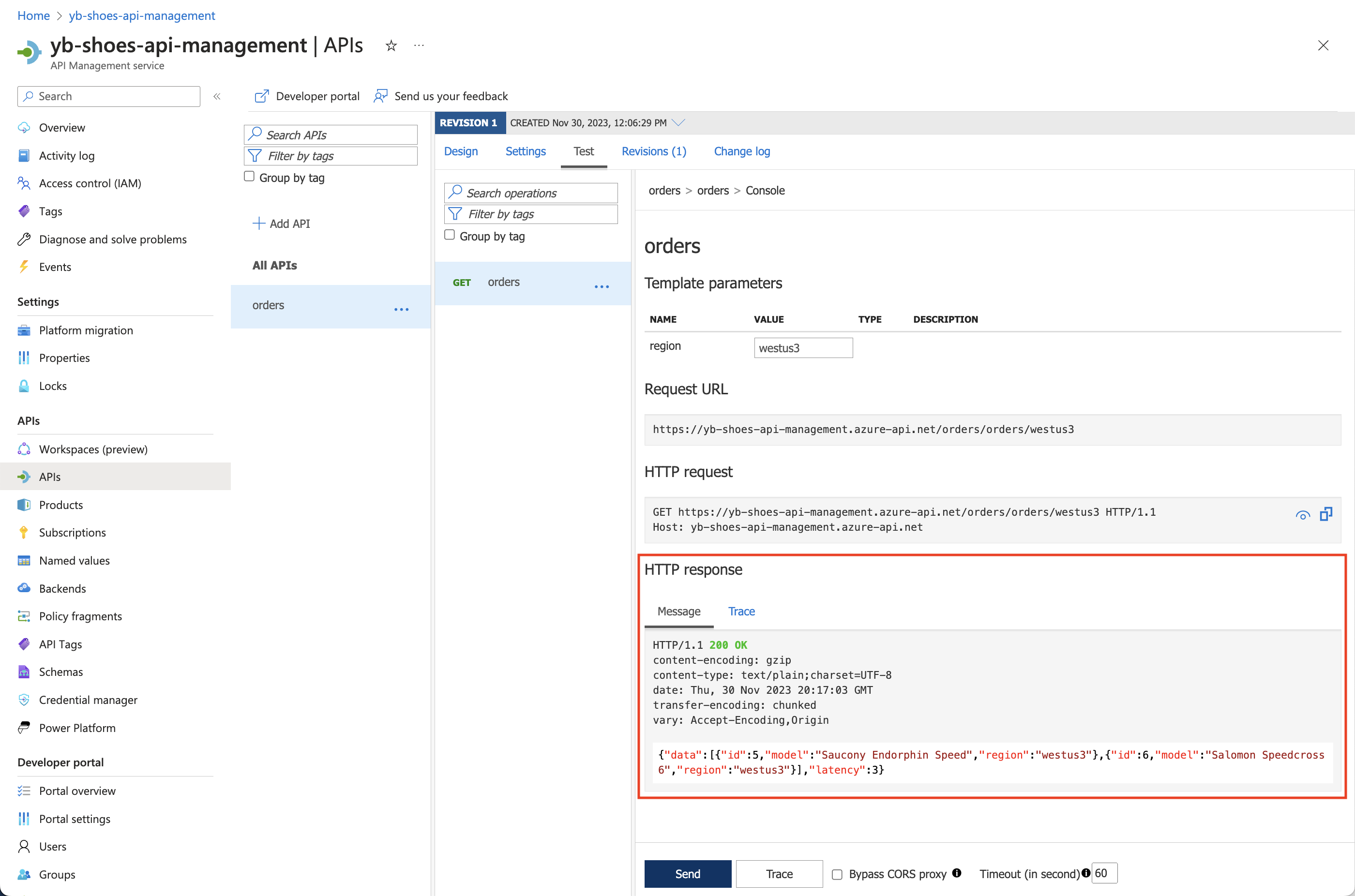 Testing API in westus3 region Testing API in westus3 region